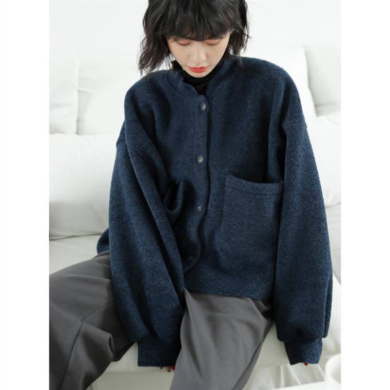 Woolen Jacket Women Korean Style Wild Loose Casual Short Woolen Jacket Women Korean Style Wild Loose Casual Short