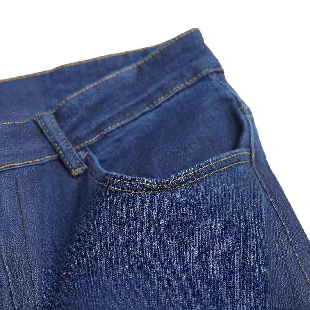 Stretch Denim Men's Pants Skinny Mid Waist Stretch Denim Men's Pants Skinny Mid Waist