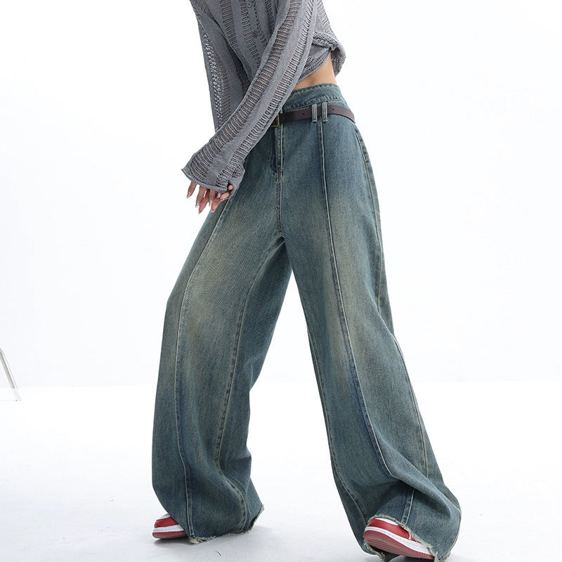 Washed Raw Edge Jeans For Women Washed Raw Edge Jeans For Women