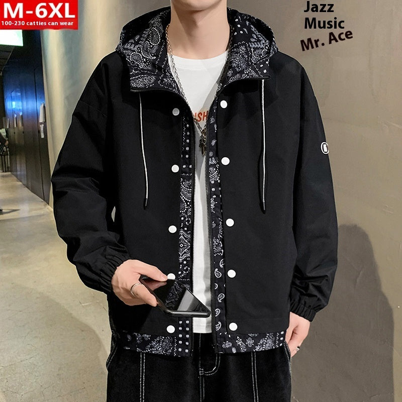 Men's Handsome Fashion Paisley False Two-piece Jackets Men's Handsome Fashion Paisley False Two-piece Jackets