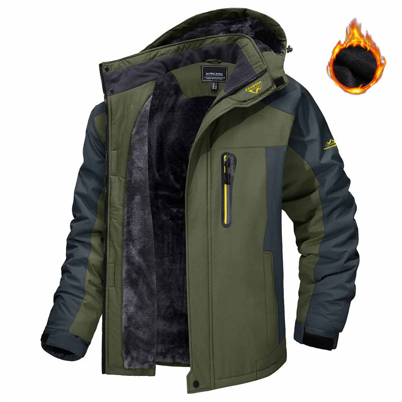 Winter Long Sleeved Windproof Ski Jacket Down Winter Long Sleeved Windproof Ski Jacket Down