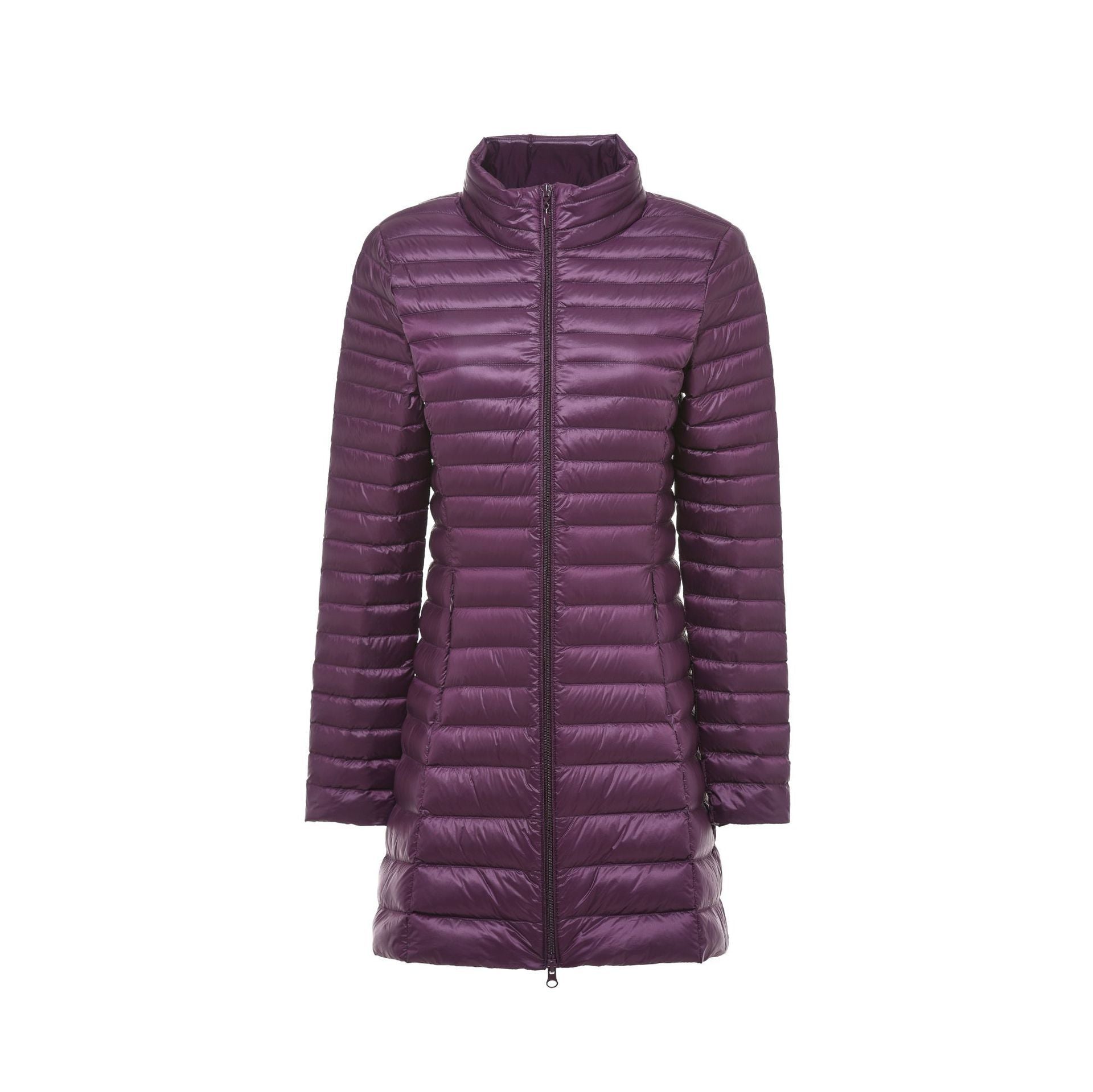 Autumn And Winter New Down Jacket Women's Lightweight Stand Collar Mid-length Slim Fit Slimming Plus Size Coat Autumn And Winter New Down Jacket Women's Lightweight Stand Collar Mid-length Slim Fit Slimming Plus Size Coat