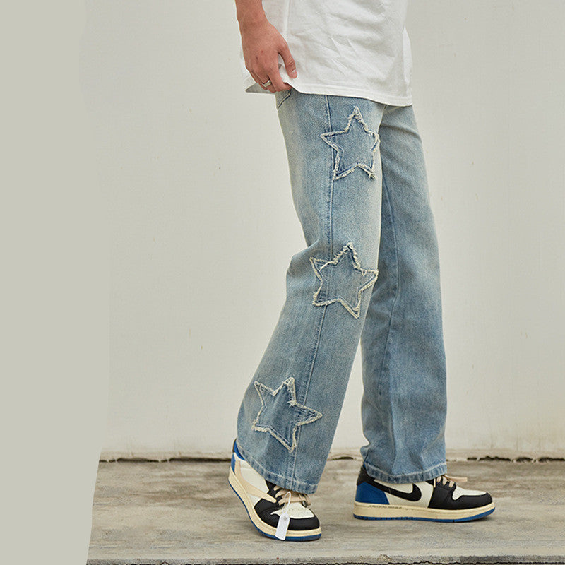 XINGX Patch Casual Jeans For Men And Women XINGX Patch Casual Jeans For Men And Women