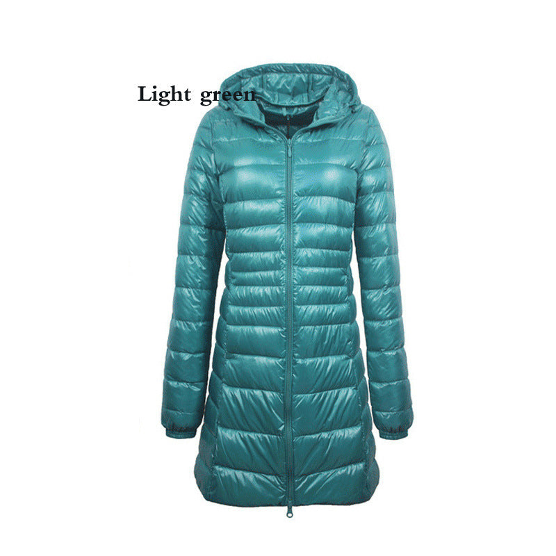Lightweight Mid-length Plus Size Slim Fit Women's Down Jacket Lightweight Mid-length Plus Size Slim Fit Women's Down Jacket