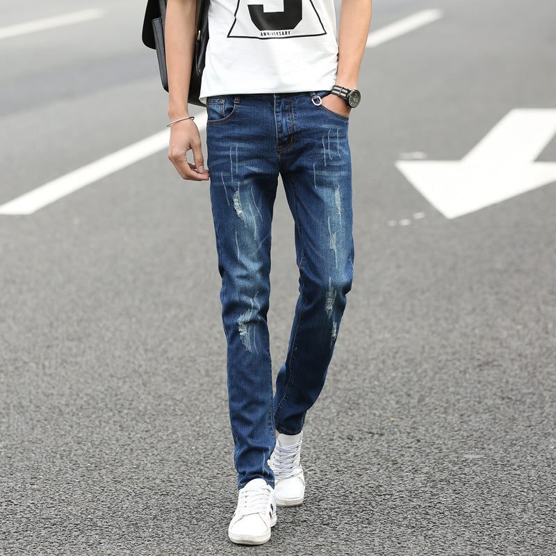 Summer Men's Denim Straight Pants Summer Men's Denim Straight Pants
