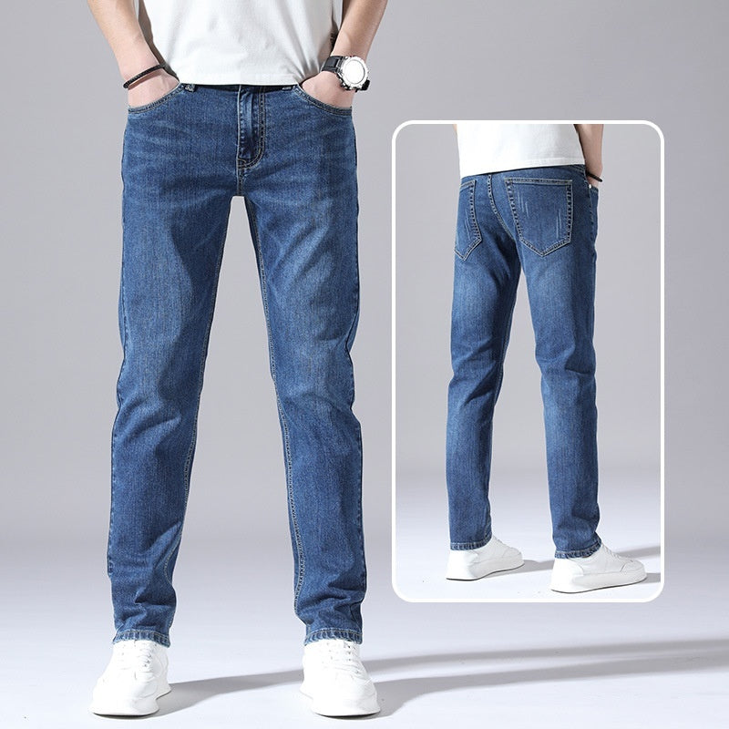 Retro Thin Jeans Straight Loose Casual Trousers Men Retro Thin Jeans Straight Loose Casual Trousers Men