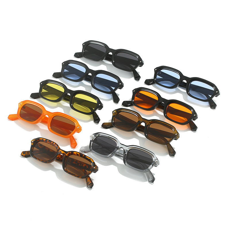 Retro High-grade Narrow Frame Square Sunglasses Women Retro High-grade Narrow Frame Square Sunglasses Women
