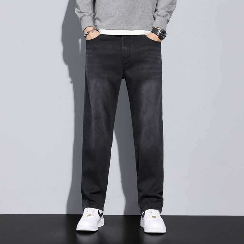 Jeans Loose Straight Casual Long Pants Men Jeans Loose Straight Casual Long Pants Men