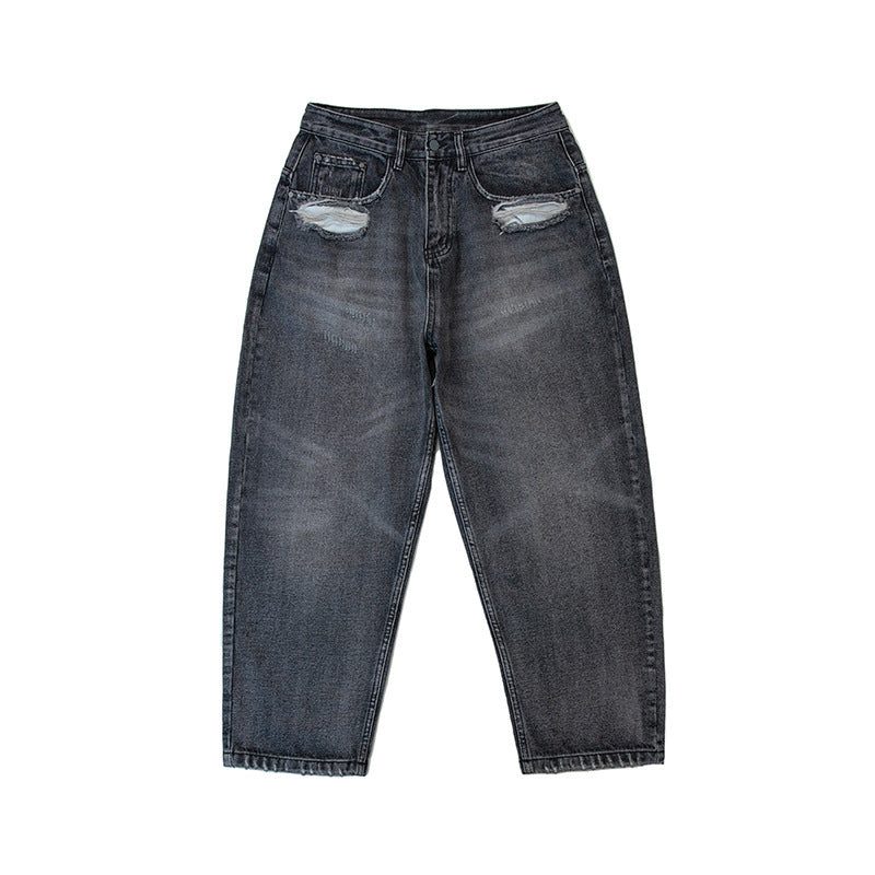 Fashion Wash Pocket Ripped Jeans For Men Fashion Wash Pocket Ripped Jeans For Men