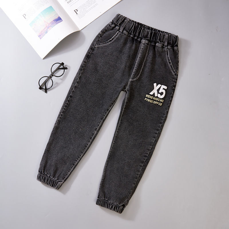 Boys Jeans Autumn And Winter New One-piece Velvet Boys Jeans Autumn And Winter New One-piece Velvet