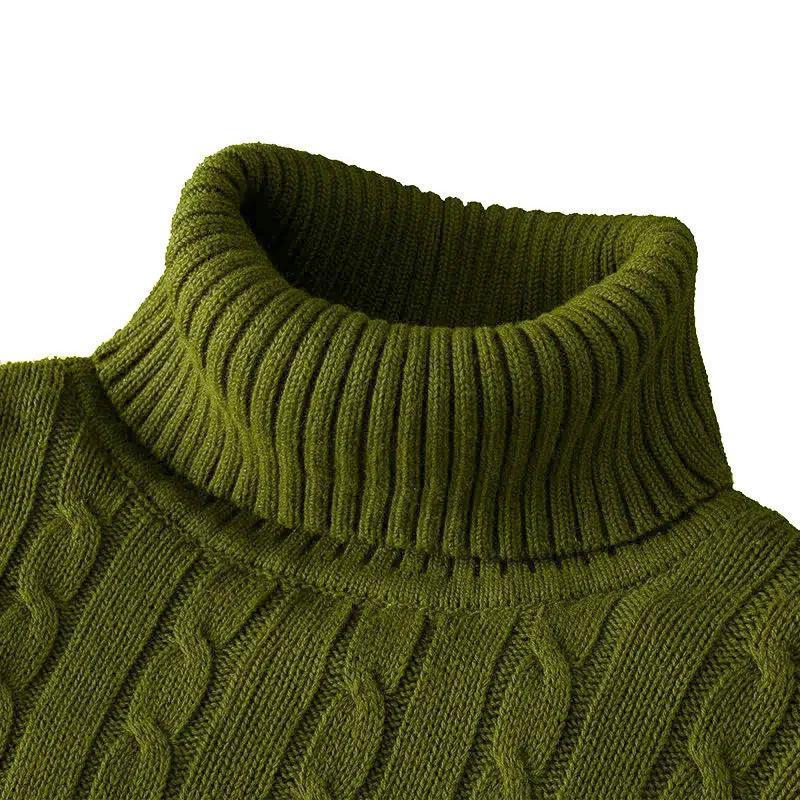 Twist Knitted Pullover Slim Fit Warm Top Solid Color Twist Knitted Pullover Slim Fit Warm Top Solid Color