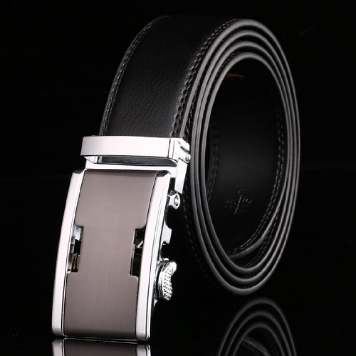 Men's Automatic Buckle Cowhide Belt Men's Automatic Buckle Cowhide Belt