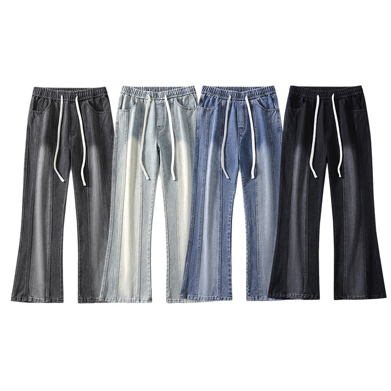 American Fashion Personality Stitching Jeans Men American Fashion Personality Stitching Jeans Men