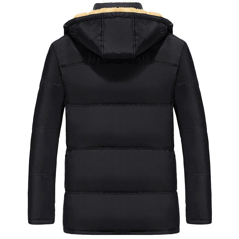 Clothing plus velvet padded jacket men winter Clothing plus velvet padded jacket men winter