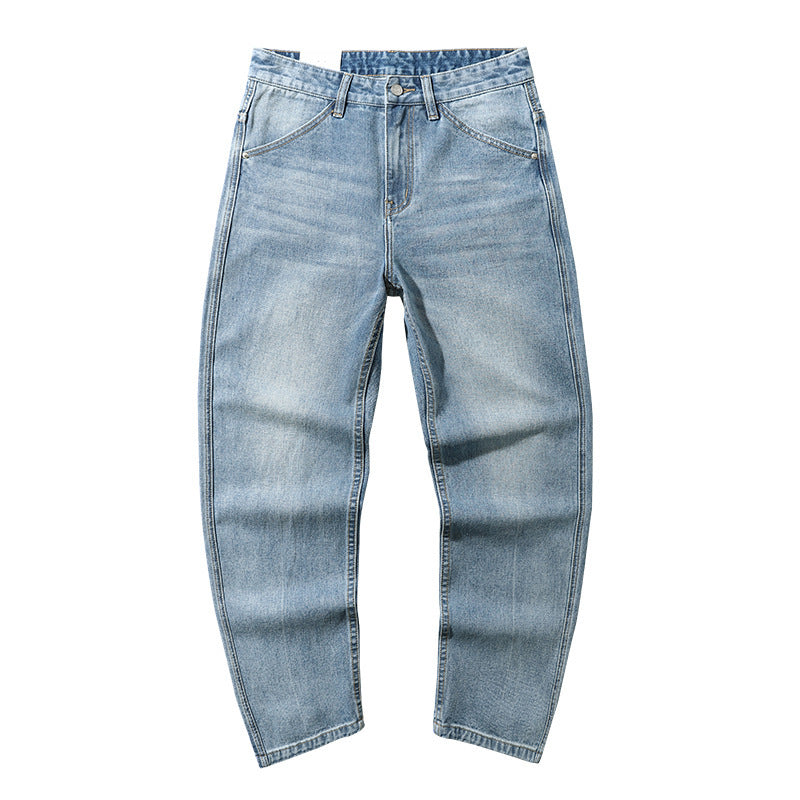 Men's Casual Trend Baggy Straight Trousers Men's Casual Trend Baggy Straight Trousers