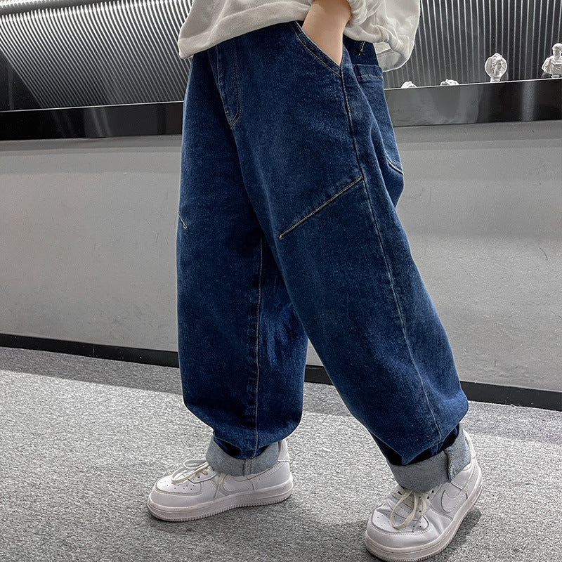 Boys Autumn Jeans Children's Clothing Casual Spring And Autumn Handsome Trousers Boys Autumn Jeans Children's Clothing Casual Spring And Autumn Handsome Trousers