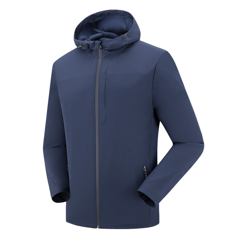 Men's movement in the spring and autumn season, men's single layer elastic mountaineering jackets, waterproof, windproof, breathable and caprant riding clothes Men's movement in the spring and autumn season, men's single layer elastic mountaineering jackets, waterproof, windproof, breathable and caprant riding clothes