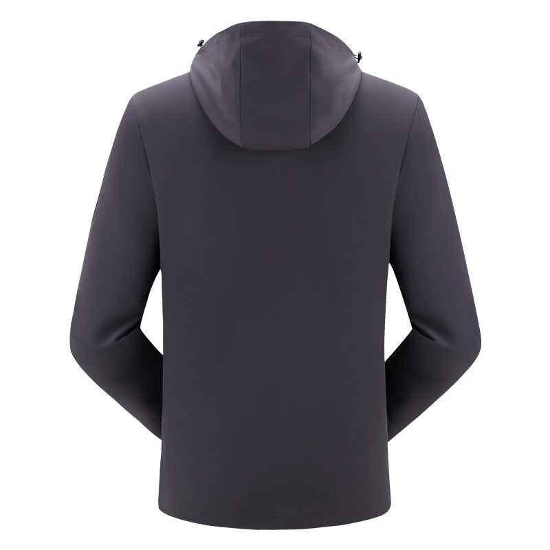 Men's movement in the spring and autumn season, men's single layer elastic mountaineering jackets, waterproof, windproof, breathable and caprant riding clothes Men's movement in the spring and autumn season, men's single layer elastic mountaineering jackets, waterproof, windproof, breathable and caprant riding clothes