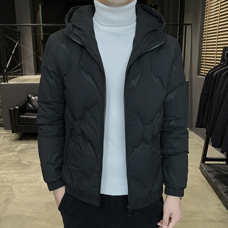 Solid color short and thick youth casual down jacket Solid color short and thick youth casual down jacket