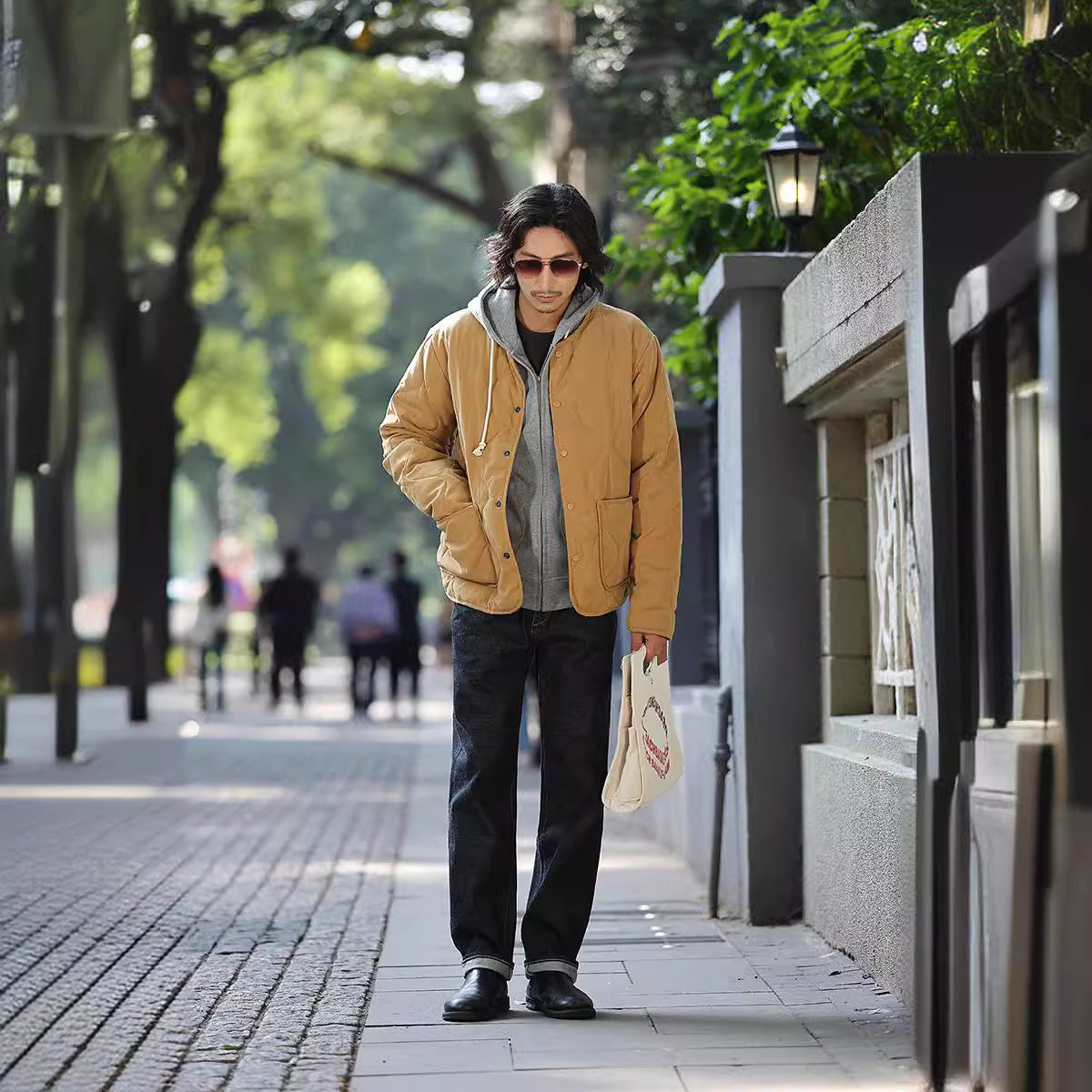 Thickened Cotton Padded Coat Men's All-match Retro Fashion Jacket Thickened Cotton Padded Coat Men's All-match Retro Fashion Jacket