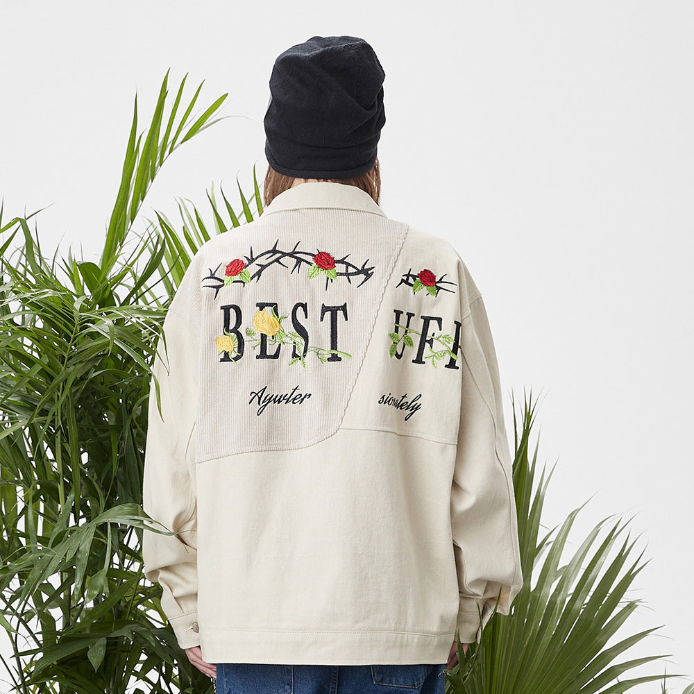 Embroidered Letter Jacket For Men And Women Embroidered Letter Jacket For Men And Women