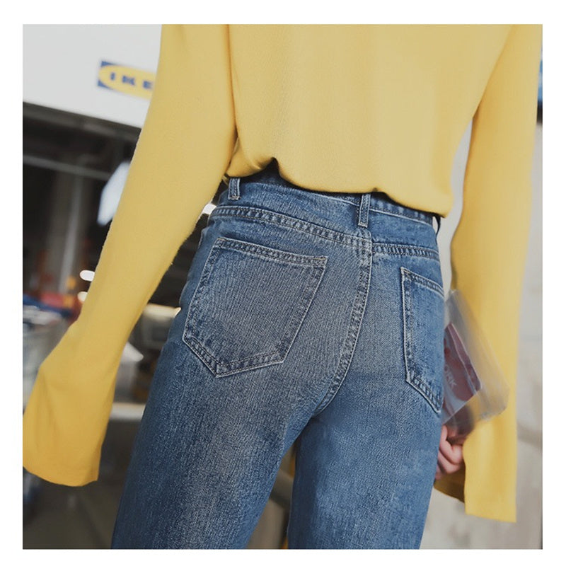 Fall New Style Jeans Women's Straight Leg Women Fall New Style Jeans Women's Straight Leg Women