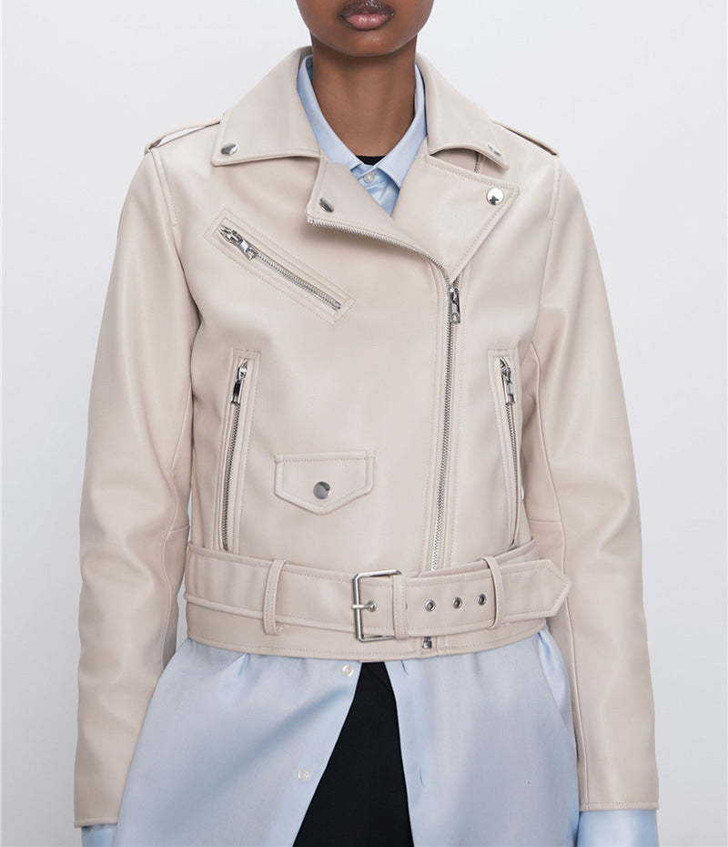 Women's Motorcycle Leather Jackets Autumn New Women's Motorcycle Leather Jackets Autumn New