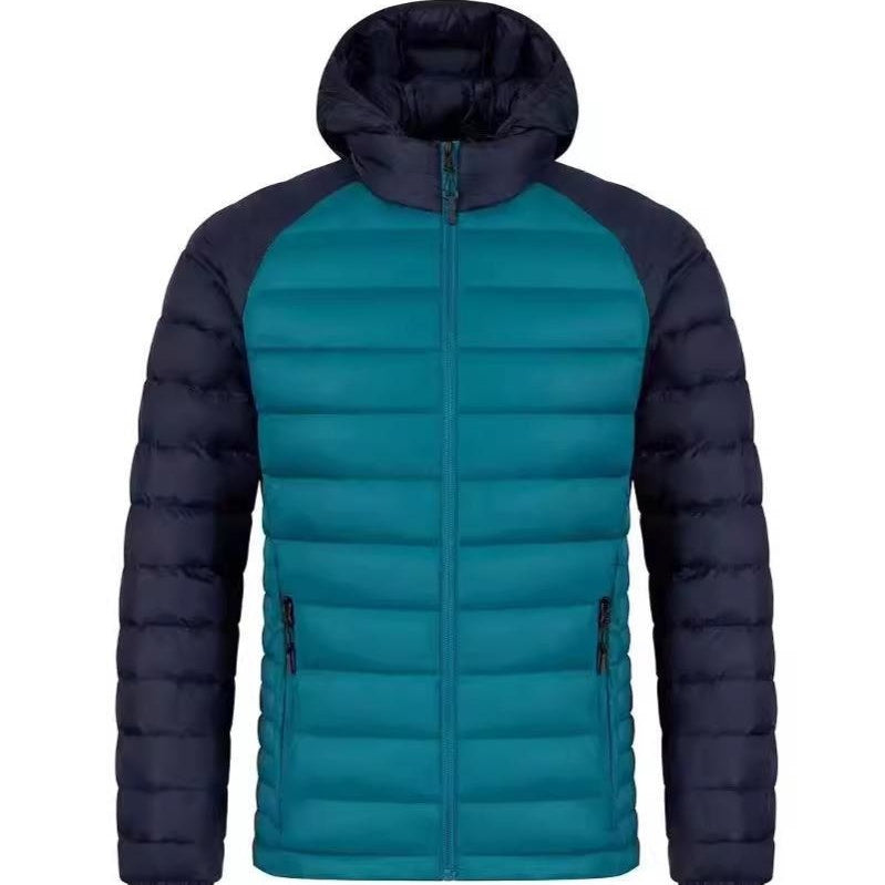 Men's Fleece-lined Thick Hooded Rib Cotton-padded Jacket Men's Fleece-lined Thick Hooded Rib Cotton-padded Jacket
