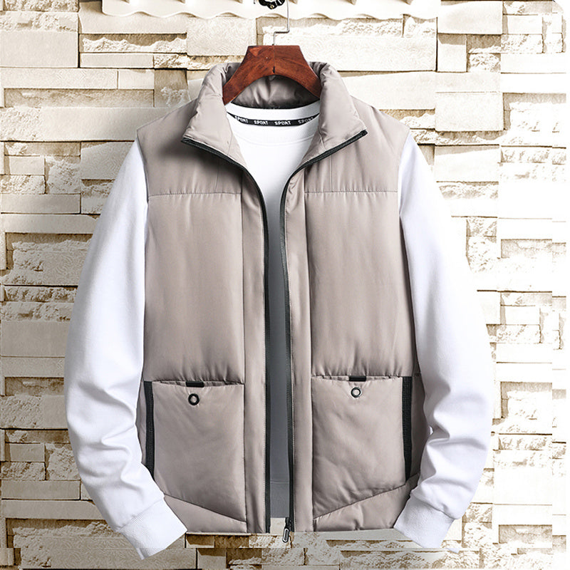 Autumn Men's Casual Cotton Vest Warm Autumn Men's Casual Cotton Vest Warm