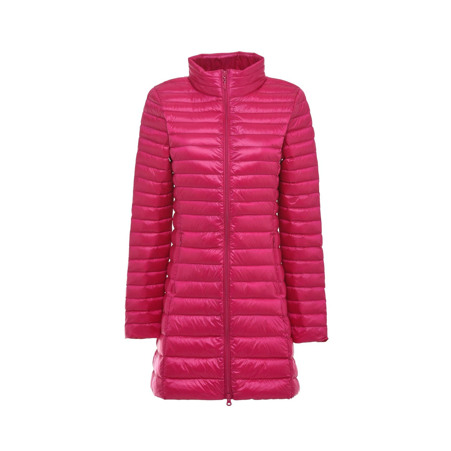 Autumn And Winter New Down Jacket Women's Lightweight Stand Collar Mid-length Slim Fit Slimming Plus Size Coat Autumn And Winter New Down Jacket Women's Lightweight Stand Collar Mid-length Slim Fit Slimming Plus Size Coat