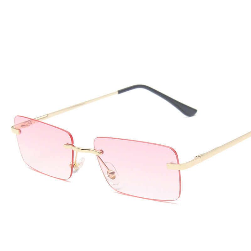 Rimless sunglasses women square Rimless sunglasses women square