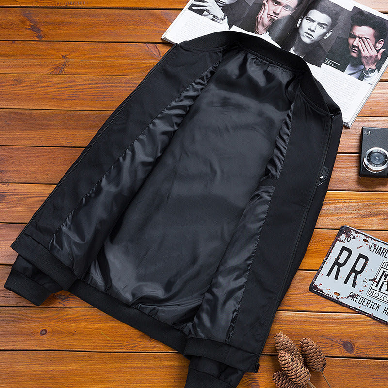 Spring And Autumn Korean Slim-fit Solid Color Coat Men's Jacket Spring And Autumn Korean Slim-fit Solid Color Coat Men's Jacket