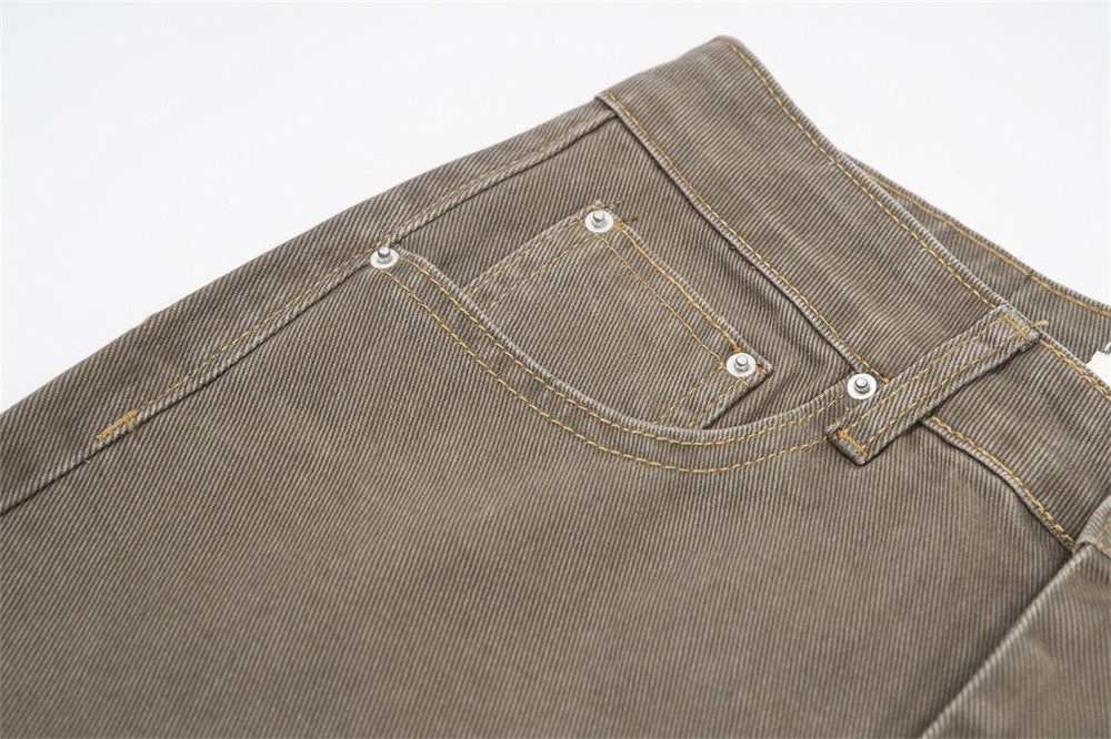 Loose All-matching Jeans Straight-leg Trousers Men Loose All-matching Jeans Straight-leg Trousers Men