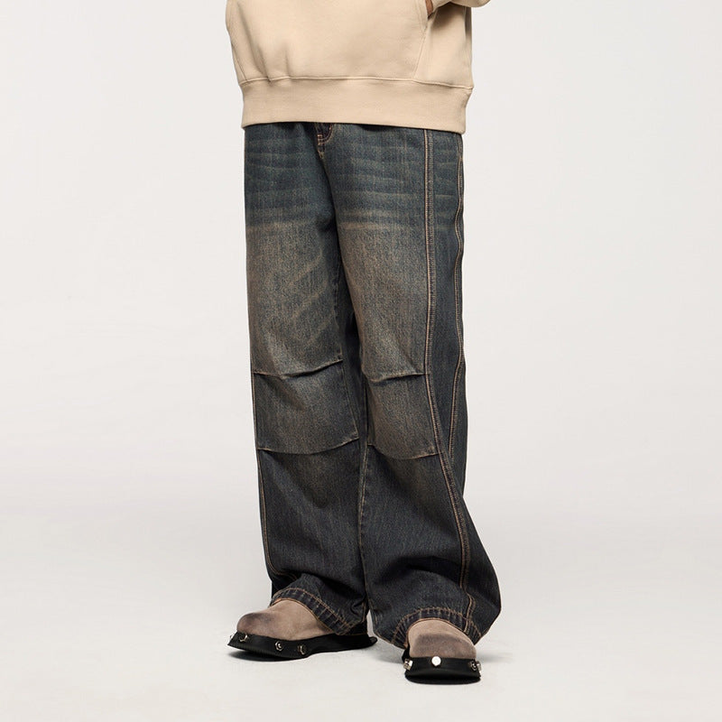 Men's Loose Retro Straight Jeans Men's Loose Retro Straight Jeans