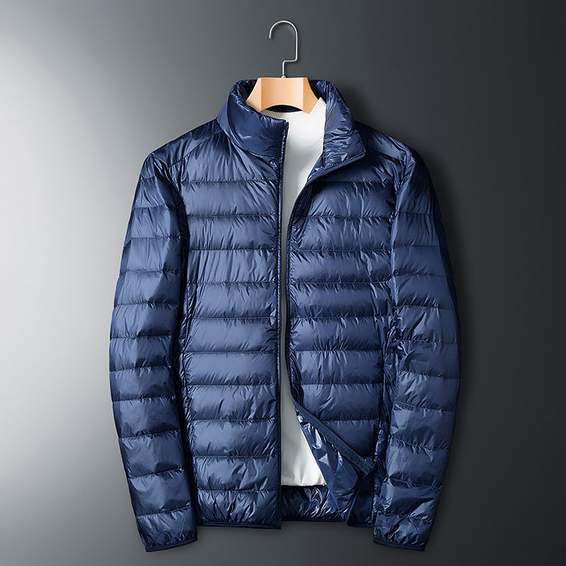 Autumn And Winter Men's Stand Collar Lightweight Down Jacket Autumn And Winter Men's Stand Collar Lightweight Down Jacket