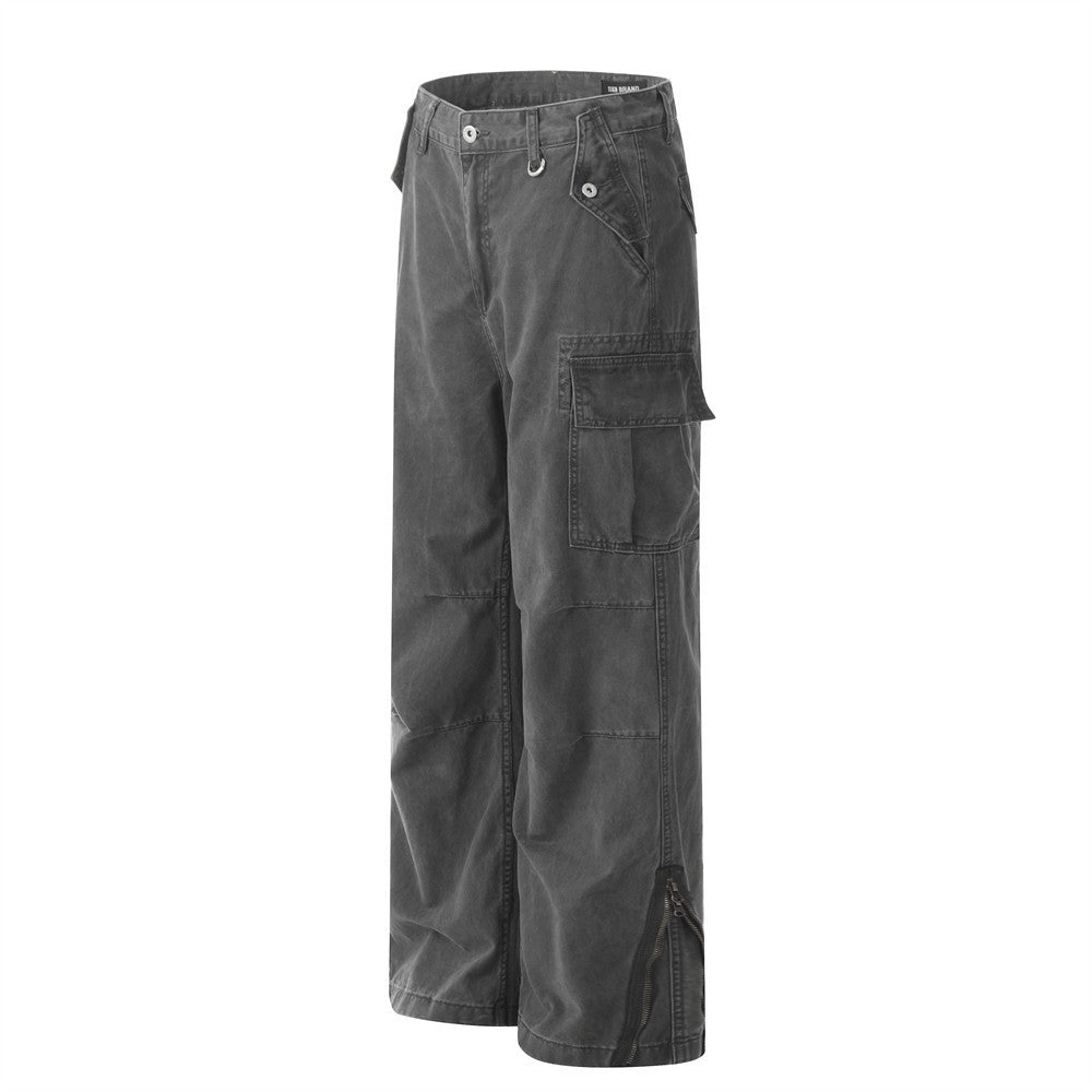 Vintage Fashion Washing Water Cargo Jeans Men Vintage Fashion Washing Water Cargo Jeans Men
