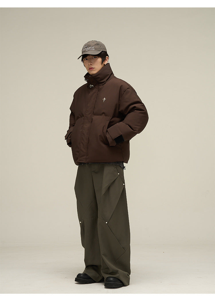 American Retro Down Cotton-padded Jacket For Men American Retro Down Cotton-padded Jacket For Men