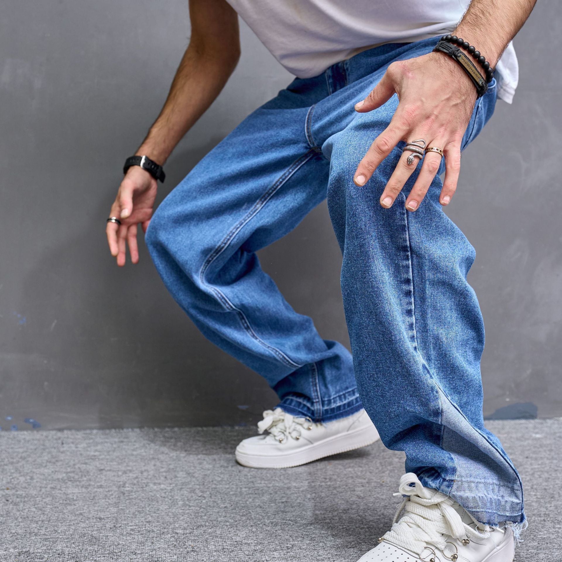 Vintage Casual Jeans Men American Style Trend Vintage Casual Jeans Men American Style Trend