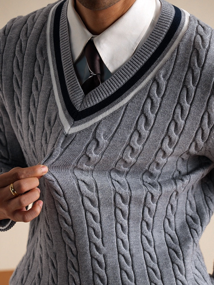 Men's College Style Casual Base Ride Thermal Head Cover Knitwear Men's College Style Casual Base Ride Thermal Head Cover Knitwear