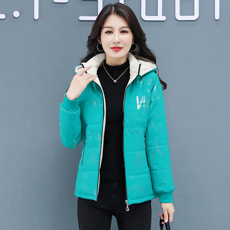 Women's Double-sided Down Cotton-padded Jacket Winter Women's Double-sided Down Cotton-padded Jacket Winter