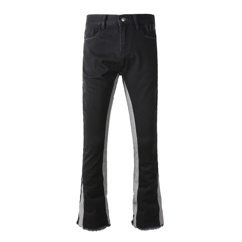 Contrast Color Fashion Men's Retro Jeans Contrast Color Fashion Men's Retro Jeans