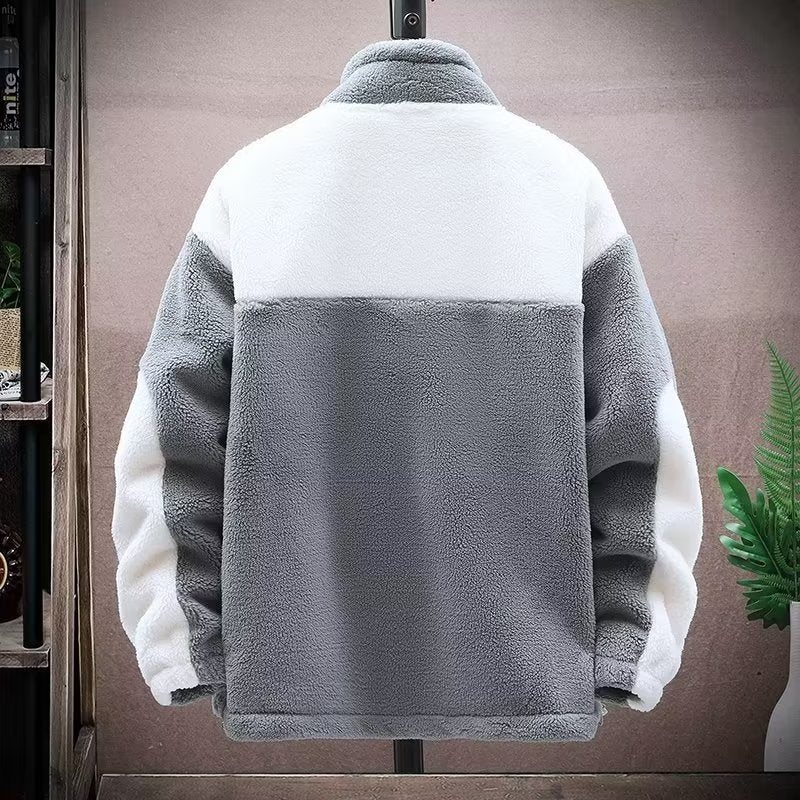 Winter Fleece Lined Padded Warm Keeping Cotton Coat Men's Cashmere Jacket Winter Fleece Lined Padded Warm Keeping Cotton Coat Men's Cashmere Jacket