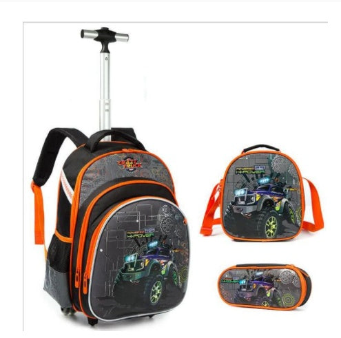 Three-piece Trolley Bag For Primary School Students Three-piece Trolley Bag For Primary School Students