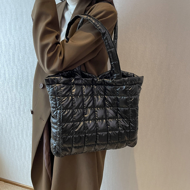 Winter Shoulder Bags Women Fashion Plaid Handbag Winter Shoulder Bags Women Fashion Plaid Handbag