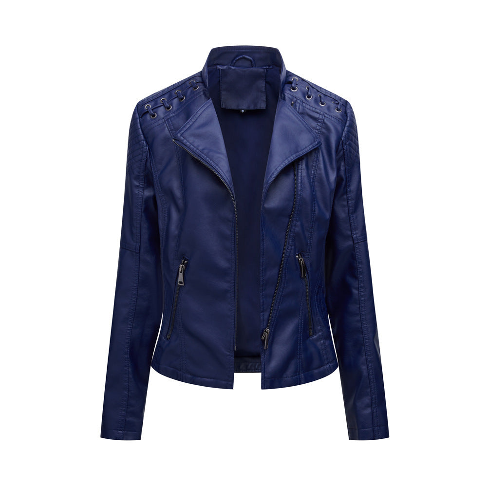 Women's Leather Jackets Women's Short Jackets Slim Thin Leather Jackets Ladies Motorcycle Suits Women's Leather Jackets Women's Short Jackets Slim Thin Leather Jackets Ladies Motorcycle Suits