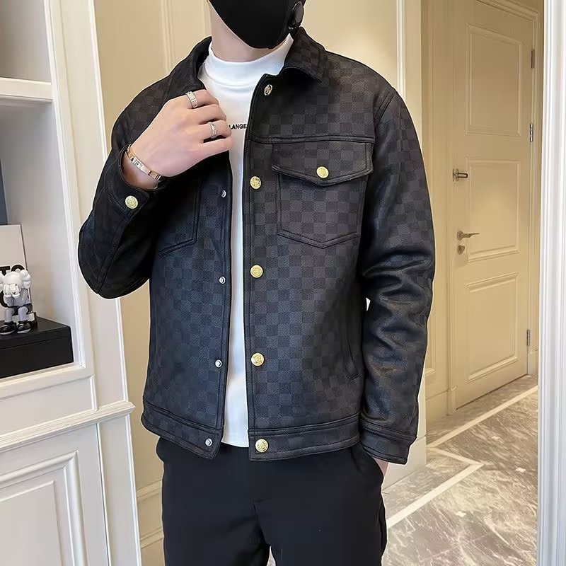 Spring And Autumn Collar Jacket Fashion Men Spring And Autumn Collar Jacket Fashion Men