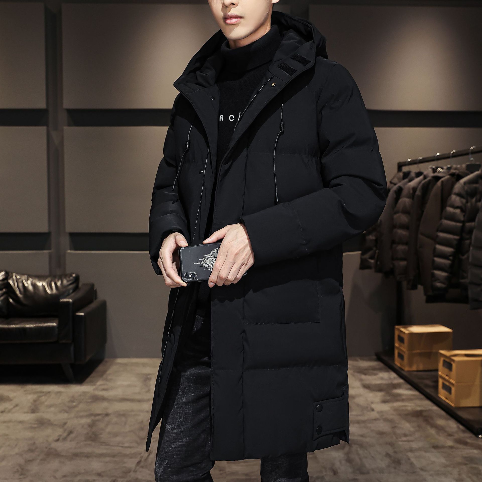 Fashionable And Handsome Thickened Work Clothes Cotton Coat Winter Clothing Down Men Fashionable And Handsome Thickened Work Clothes Cotton Coat Winter Clothing Down Men