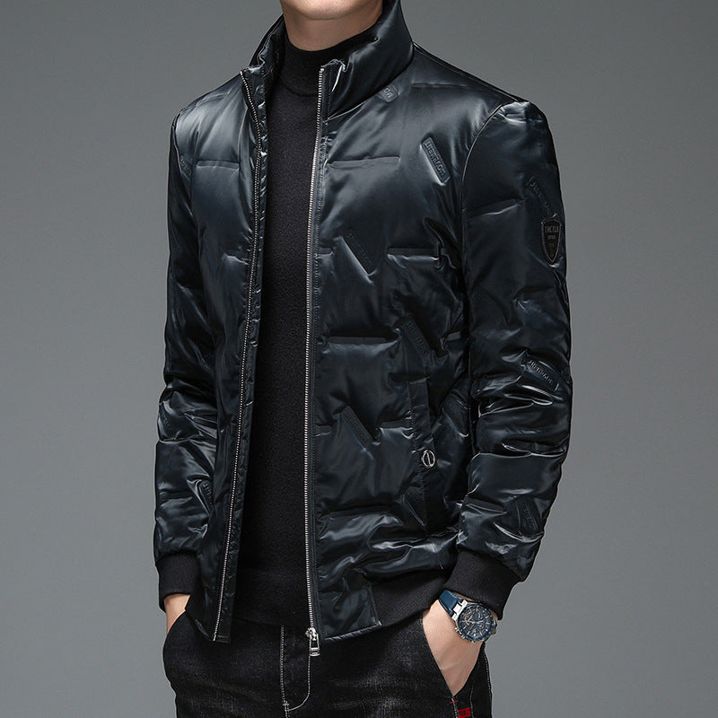 Down Jacket Men's Casual Stand Collar White Duck Down Thickening Down Jacket Men's Casual Stand Collar White Duck Down Thickening