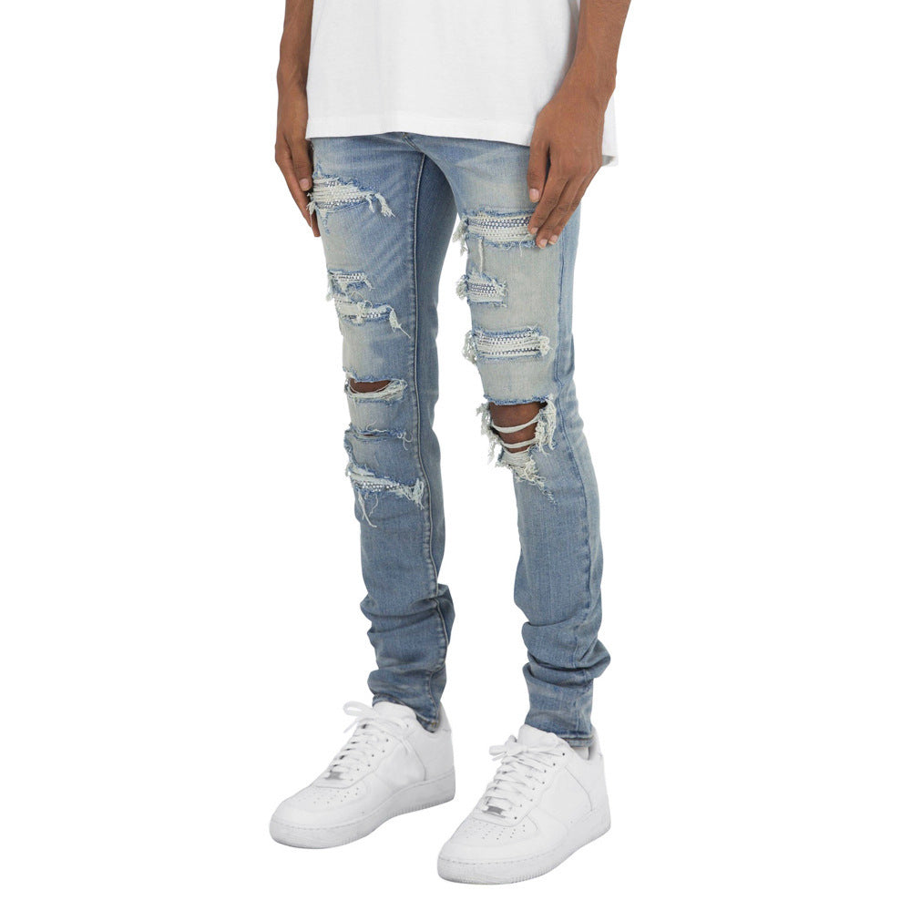 Fashion Personality Slim Stretch Jeans For Men Fashion Personality Slim Stretch Jeans For Men