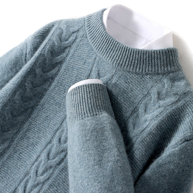 Autumn And Winter New Men's Pure Wool Half Turtleneck Thickened Sweater Autumn And Winter New Men's Pure Wool Half Turtleneck Thickened Sweater